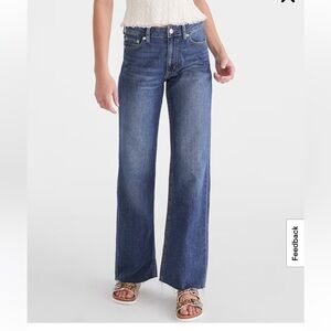 Aeropostale High Rise Wide Leg Jeans Size 12